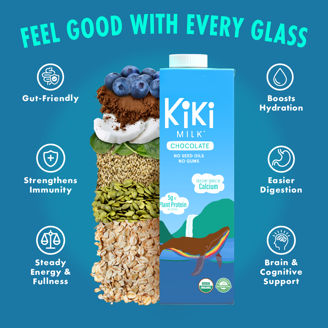 Family-Size Organic Chocolate Milk | Kiki Milk