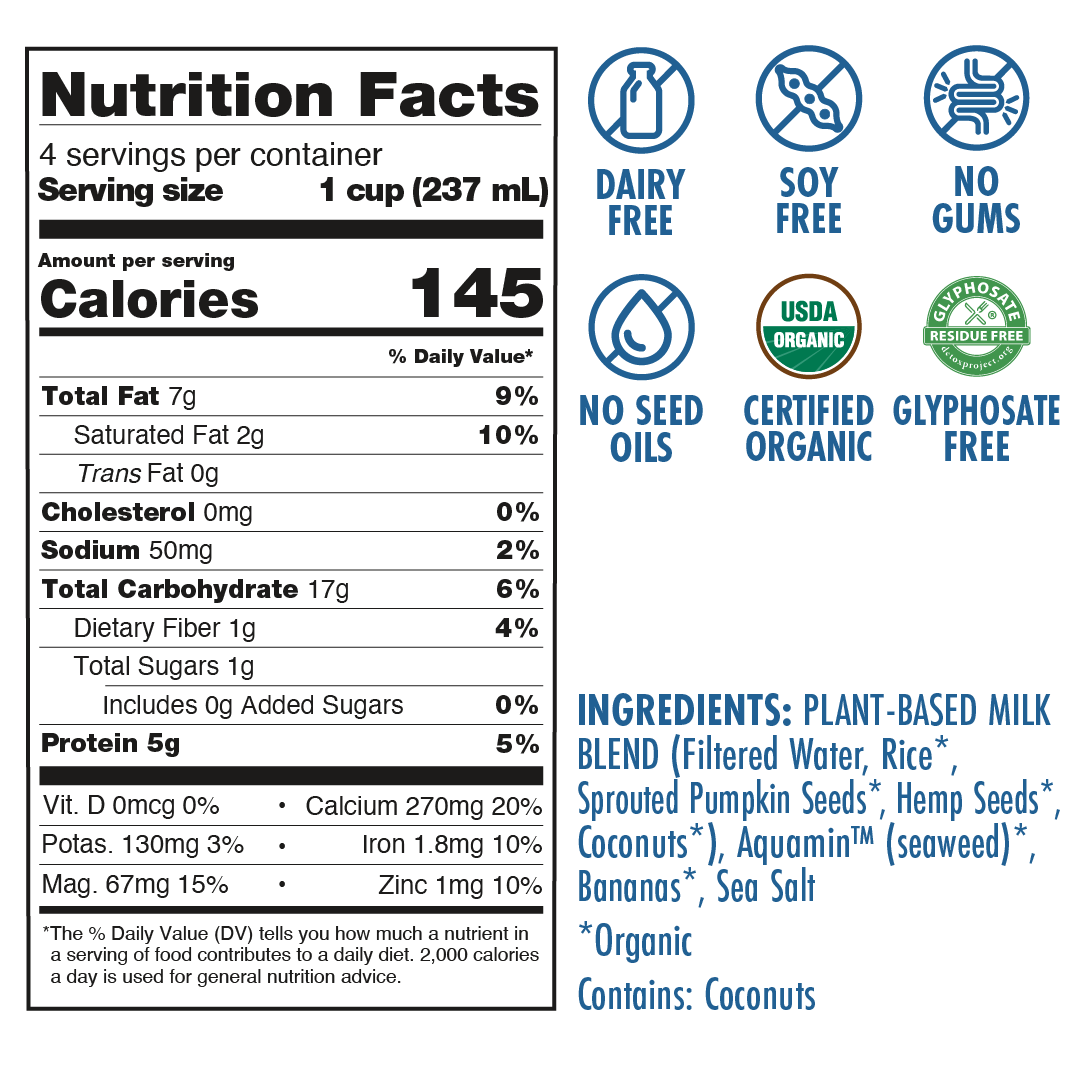 Unsweetened Kiki Milk • 32 fl oz • Pack of 6