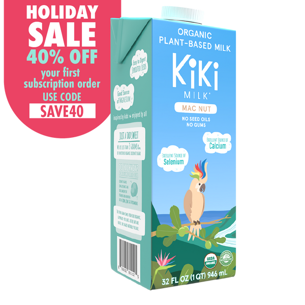 Macadamia Nut Milk with Cashew & Brazil Nuts | Kiki Milk
