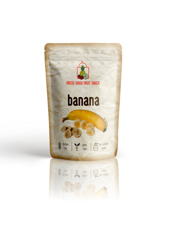 Freeze Dried Banana Snack by The Rotten Fruit Box (1 Pack)