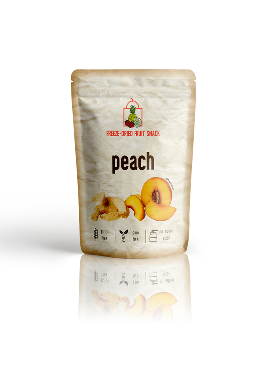 Freeze Dried Peach Snack by The Rotten Fruit Box (1 Pack)