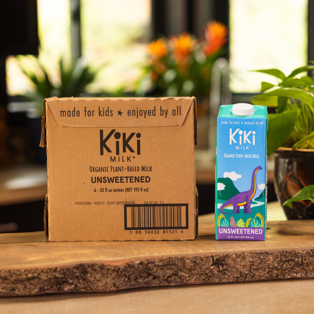 Unsweetened Kiki Milk • 32 fl oz • Pack of 6